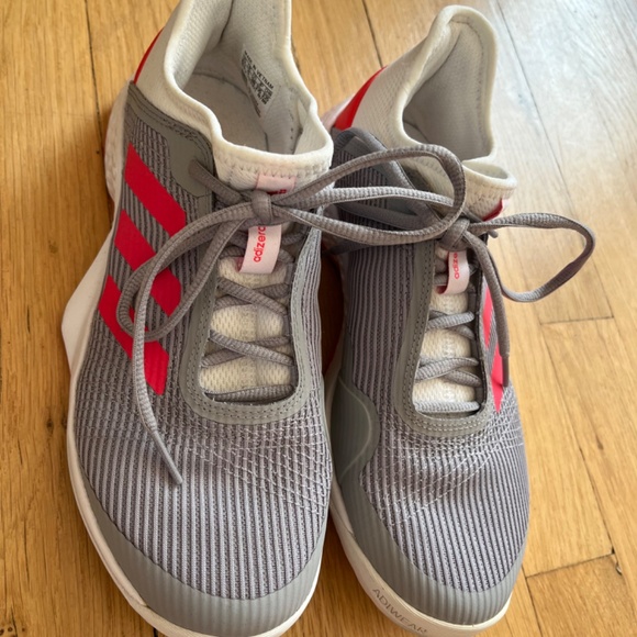 Adidas Adizero Club W Tennis Shoes Pink Gray Womens  Size 6.5 Like New - Picture 4 of 4